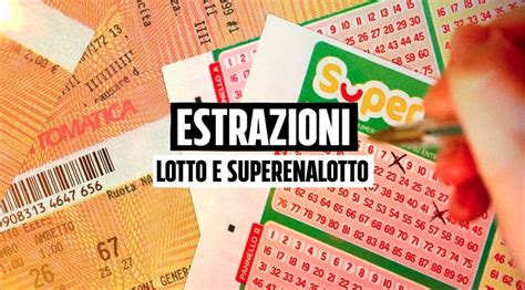 Estrazioni Lotto, SuperEnalotto e 10eLotto serale di martedì 14 .